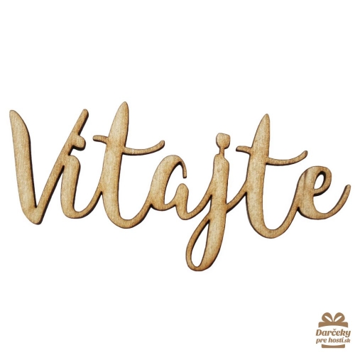 Drevený výsek VITAJTE