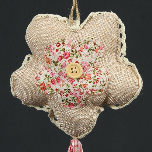 Záves kvietok plátno 12x12/65cm