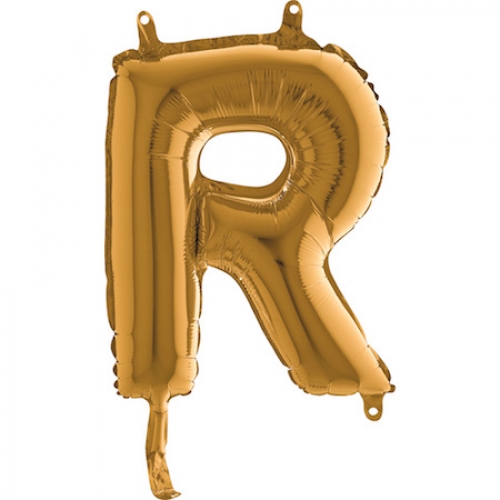 Balón písmeno R zlaté 35 cm