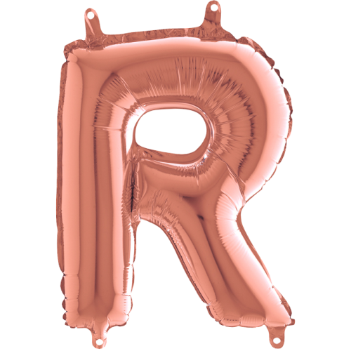 Balón písmeno R rose gold 35 cm