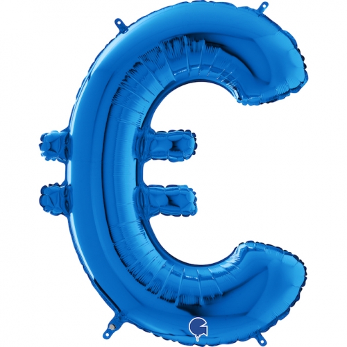 Balón Symbol € modré 66 cm