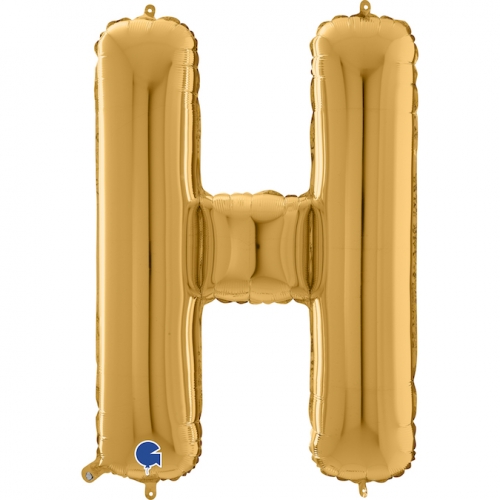 Balón písmeno H zlaté 66 cm