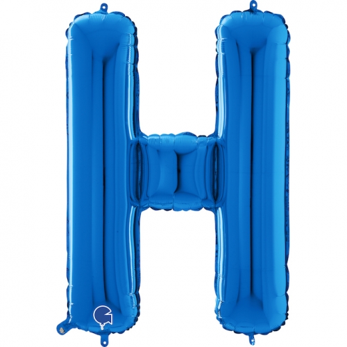 Balón písmeno H modré 66 cm