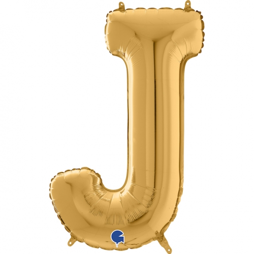 Balón písmeno J zlaté 66 cm