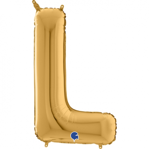 Balón písmeno L zlaté 66 cm