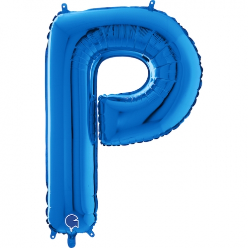 Balón písmeno P modré 66 cm