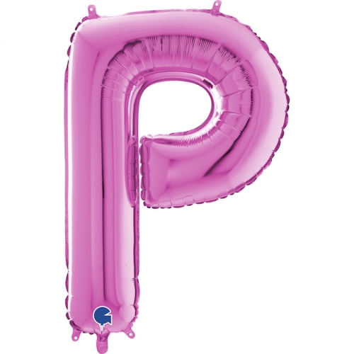 Balón písmeno P ružové 66 cm