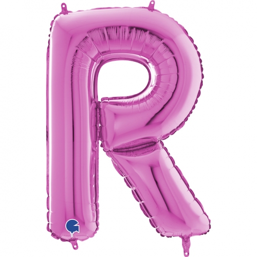 Balón písmeno R ružové 66 cm