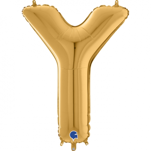 Balón písmeno Y zlaté 66 cm