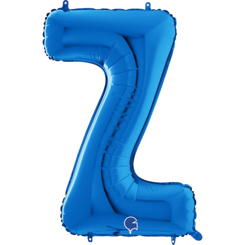 Balón písmeno Z modré 66 cm