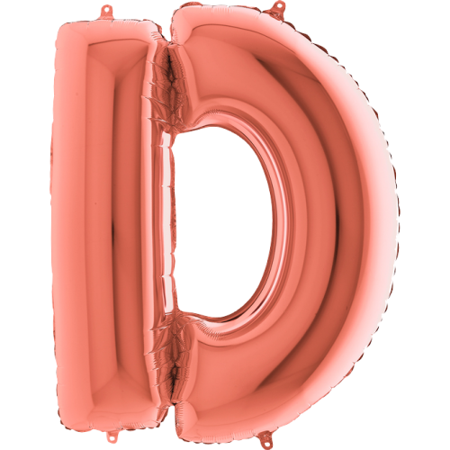 Balón písmeno D rose gold 100 cm