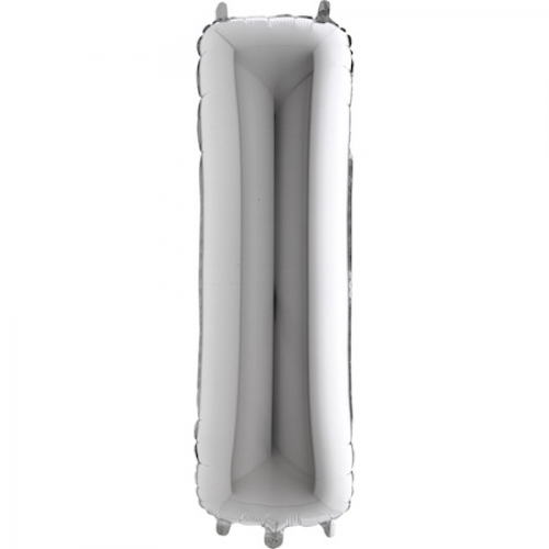 Balón písmeno I strieborné 100 cm