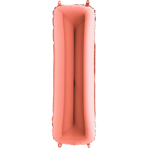 Balón písmeno I rose gold 100 cm