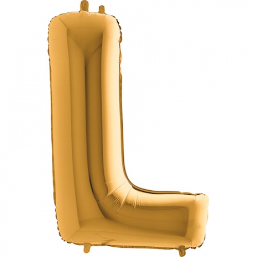 Balón písmeno L zlaté 100 cm
