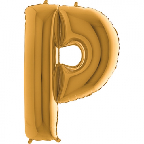 Balón písmeno P zlaté 100 cm
