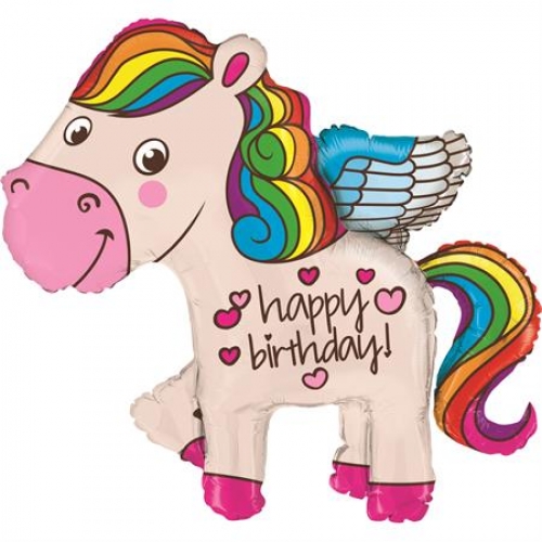Balón Jednorožec Happy Bday