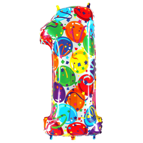 Balón číslo 1 balóny 35 cm