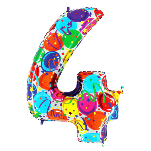 Balón číslo 4 balóny 35 cm
