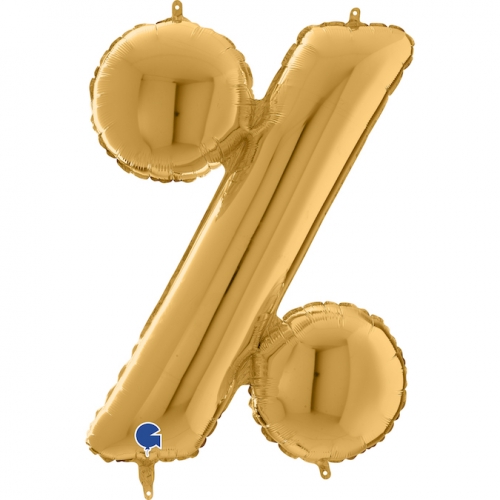 Balón symbol % zlaté