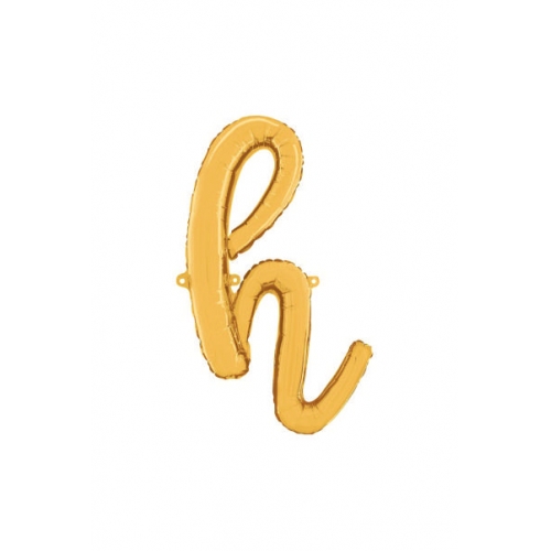 Balón písmeno malé zlaté H script