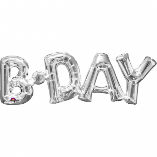 Balónový banner BDay 66 x 22 cm