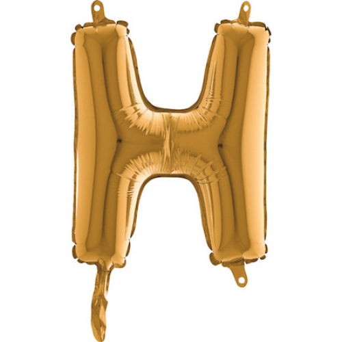 Balón písmeno H zlaté 35 cm