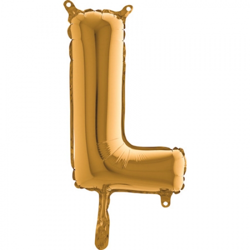 Balón písmeno L zlaté 35 cm