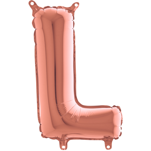 Balón písmeno L rose gold 35 cm