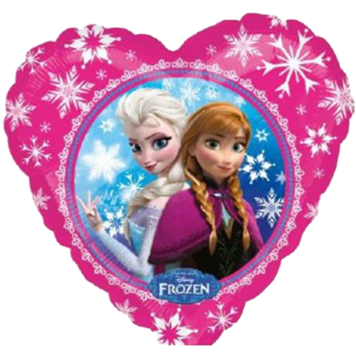 Balón Frozen Srdiečko ružové
