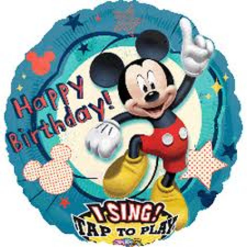 Balón spievajúci Mickey Mouse