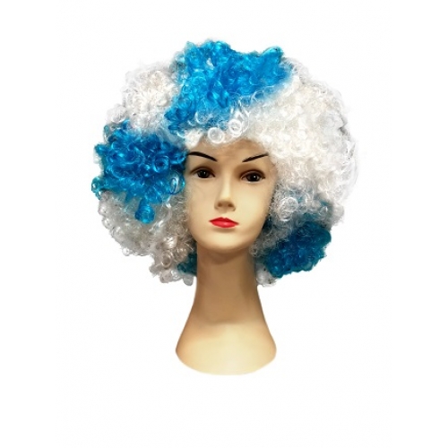 Afro - bielomodré
