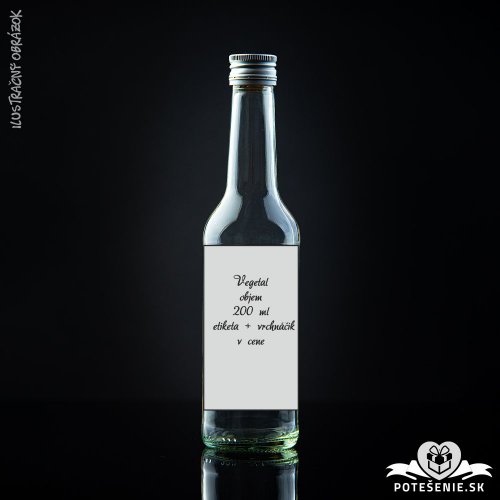 Prázdna svadobná fľaša Vegetal Silver 200 ml