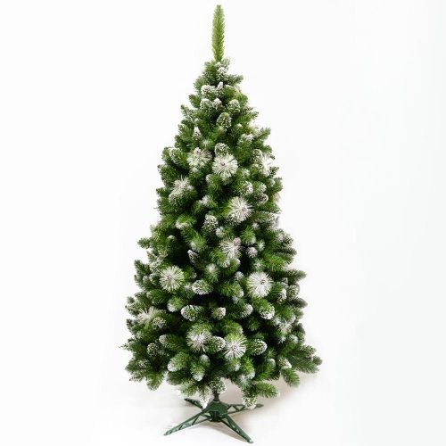 Vianočný strom biely gh12 s chocholcami 150 cm