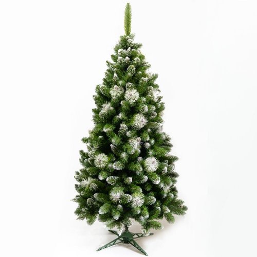 Vian strom biely gh12 s chocholcami 180cm - Vianočné stromčeky