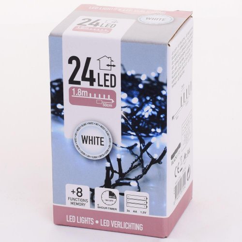 Led svet/24/ w,ind/out,timer,bat,funk8