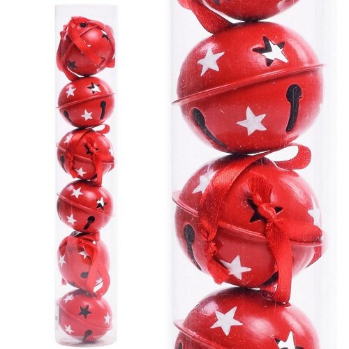 Rolničky červ kov s/6 5cm