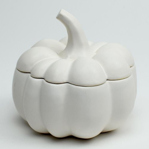 Tekvica dóza porcelán biela 14*13.7*13.1cm