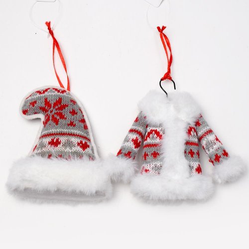 Čiapka kabát záves mix textil 15*13cm