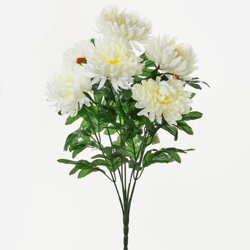 Kytica chryz. biela x7 60cm