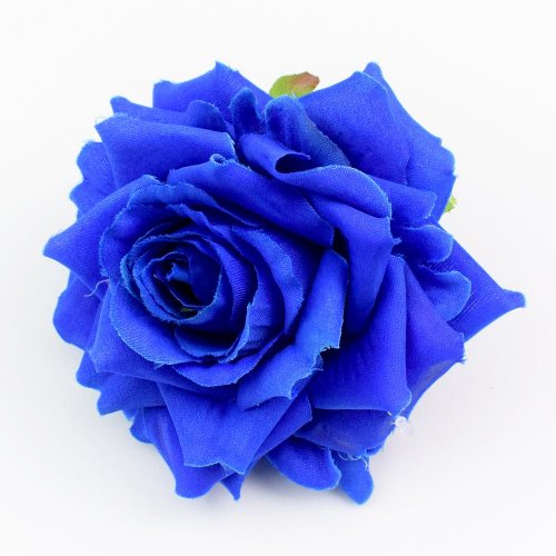 Hlava ruža tm.modrá p:8cm bal:12ks