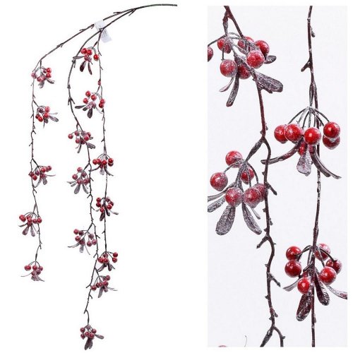 Vetvička ťahač. červ. plody 110cm - Umelé kvety