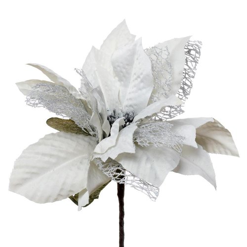 Poinsetia klip ivory 15cm