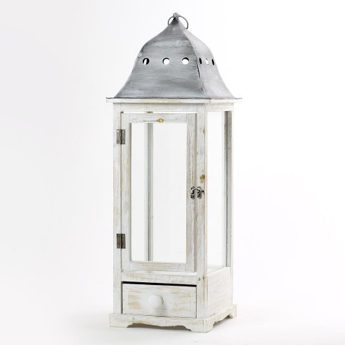 307fl/s lampáš bielo-šedý m:25*25*75.5h