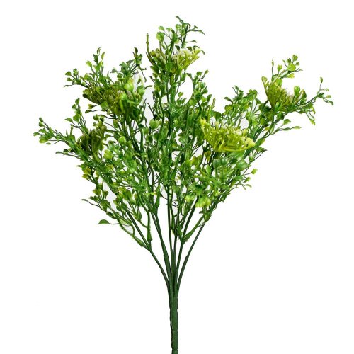Zápich srdiečkové listy s bobuľkami 27cm - Umelé kvety