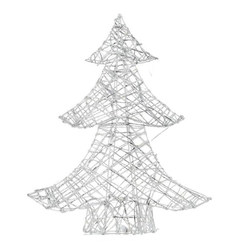 Stromček led strieb. 40.6x8.3x50cm