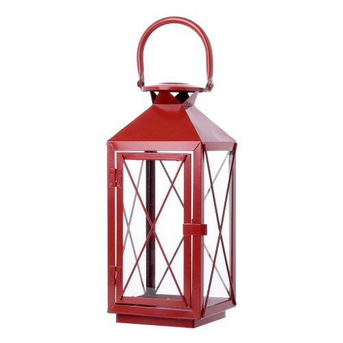 Lampáš kovový stredný/červený /aae331250 45cm