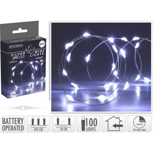 Led svetielka /100/drôt bo  w,ind, timer ax9730130