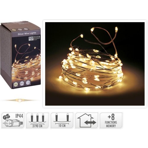 Led svetiel silverwire 320 led warm white ax8716630