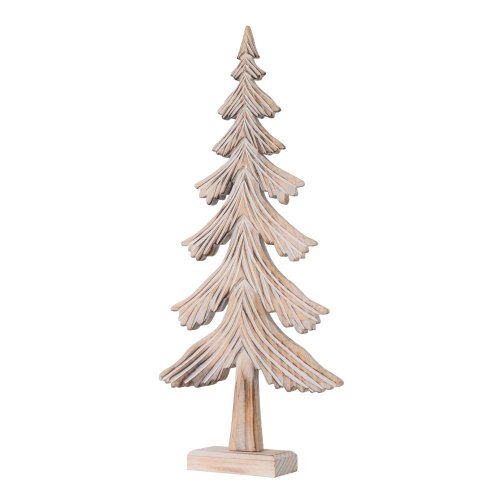 Stromček na podstavci nat/bie drevo 42*19,5*5cm