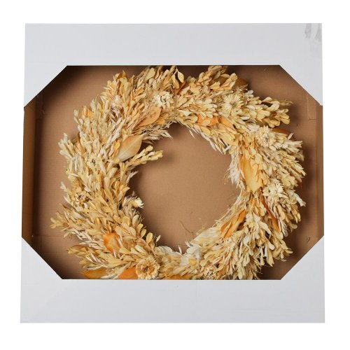 Veniec sušina krém/biely 50cm